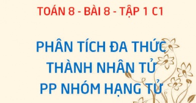 Cách Phân tích đa thức thành nhân tử: Phương pháp nhóm hạng tử - Toán 8 bài 8 tập 1 chương 1